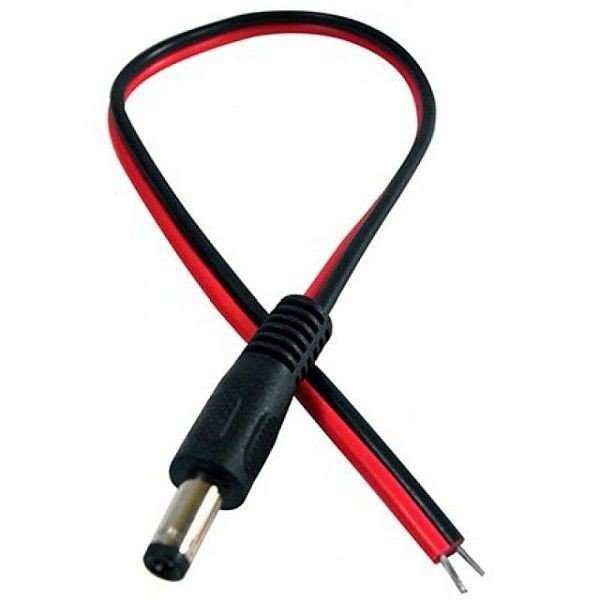 Male DC Cable with Jack 2.1mm