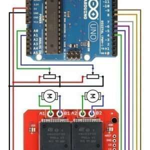 Monster Moto Shield VNH2SP30 Motor Driver arduino connection guide