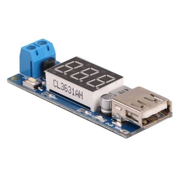 DC-DC 4.5-40V To 5V 2A USB Charger Step Down Converter Voltmeter Module - IOTWEBPLANET.COM DC-DC 4.5-40V To 5V 2A USB Charger Step Down Converter Voltmeter Module - IOTWEBPLANET.COM