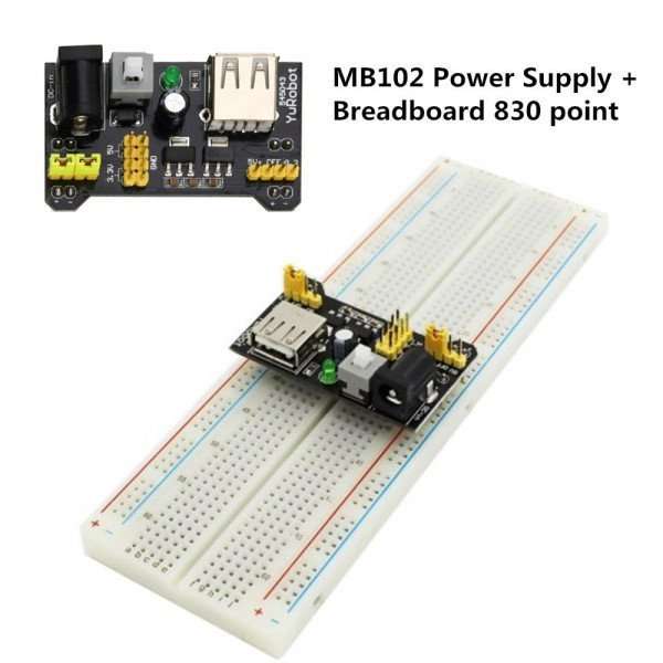 MB102 BREADBOARD POWER SUPPLY on Breadboard