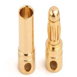 MALE & FEMALE BULLET CONNECTOR PAIR 3.5 MM