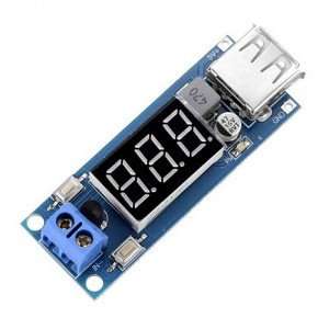 DC-DC 4.5-40V To 5V 2A USB Charger Step down Converter Voltmeter Module