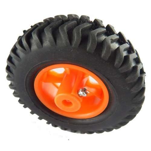 Pure Rubber Wheel for Robowar in 6mm shaft 