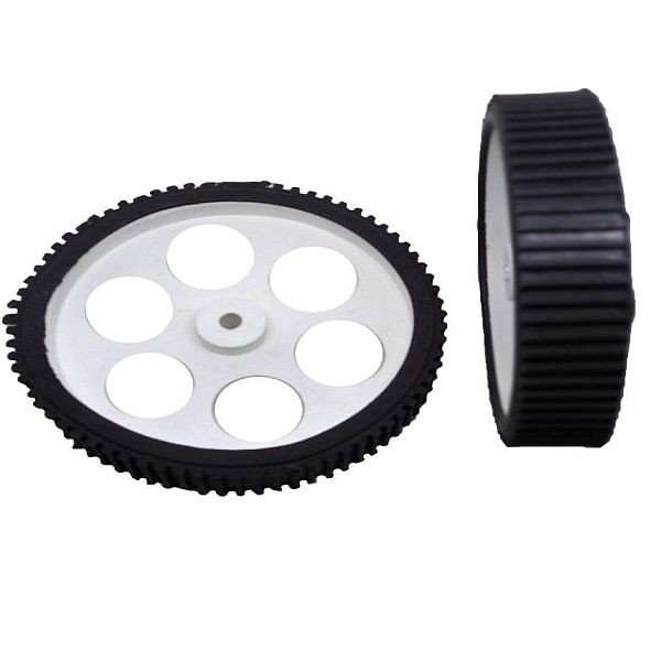 White Robot Wheel 10x2 cm