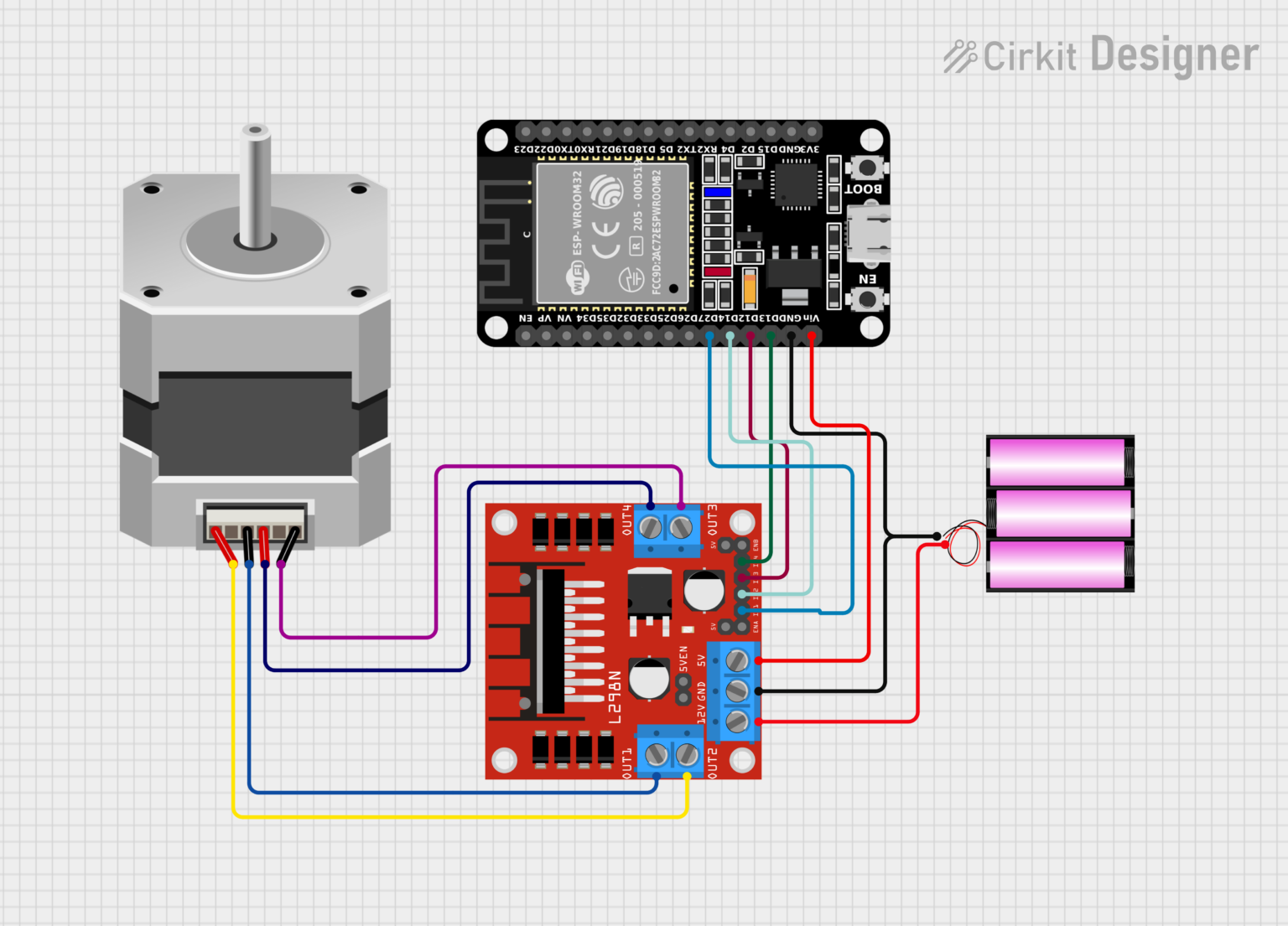 Controlling Stepper Motors With ESP32 And L298N: - Iotwebplanet.com