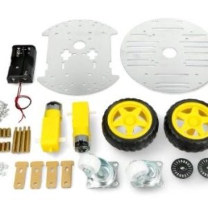 Chassis Round 2WD - Robot Chassis with DC Motor Drive